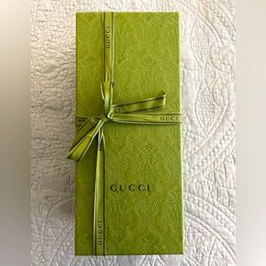Gucci shoe box (empty) with ribbon